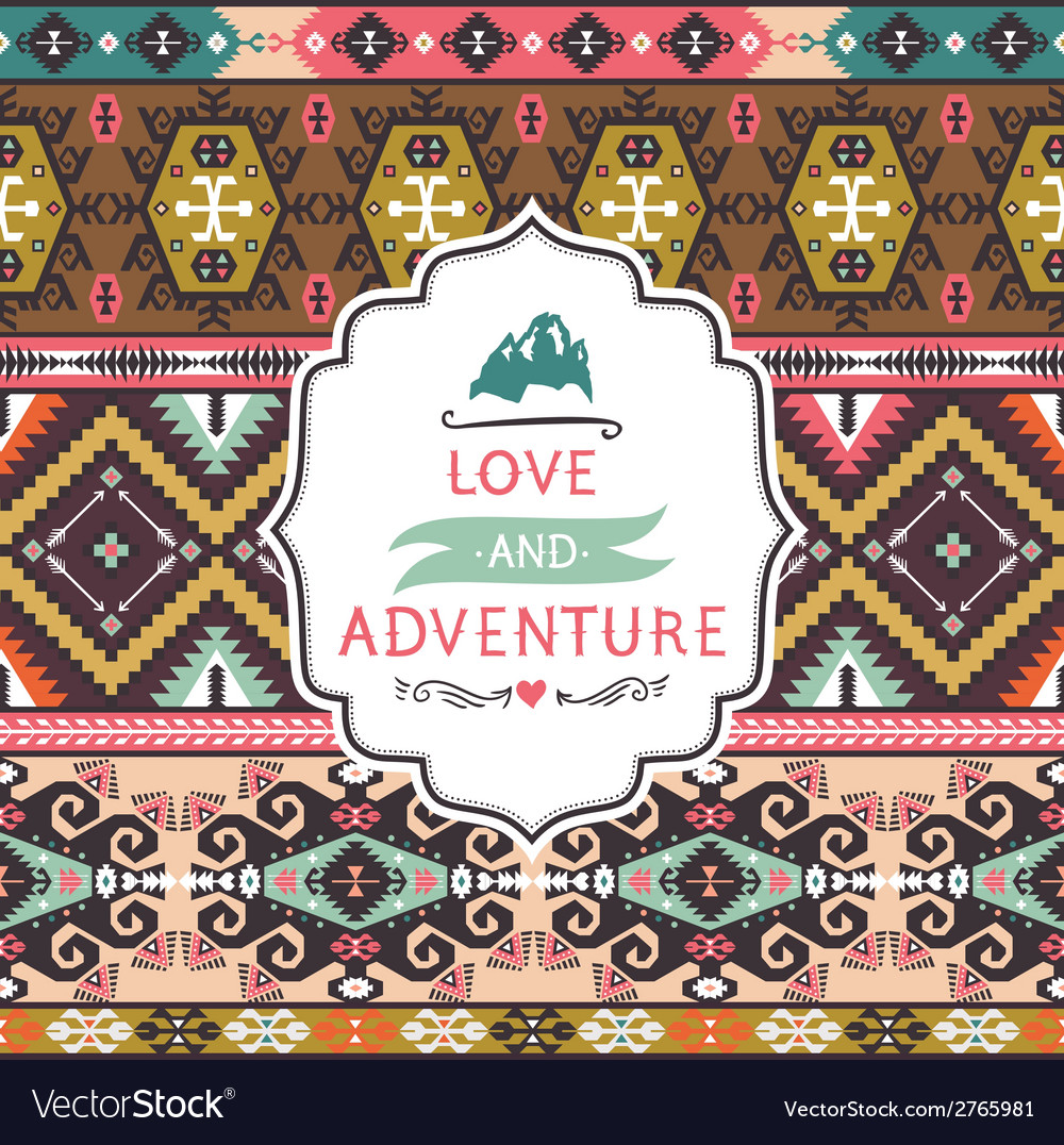 Ethnic print pattern background