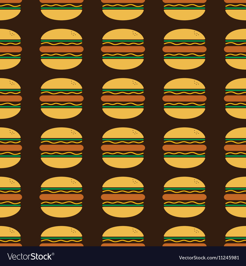 Hamburger art pattern