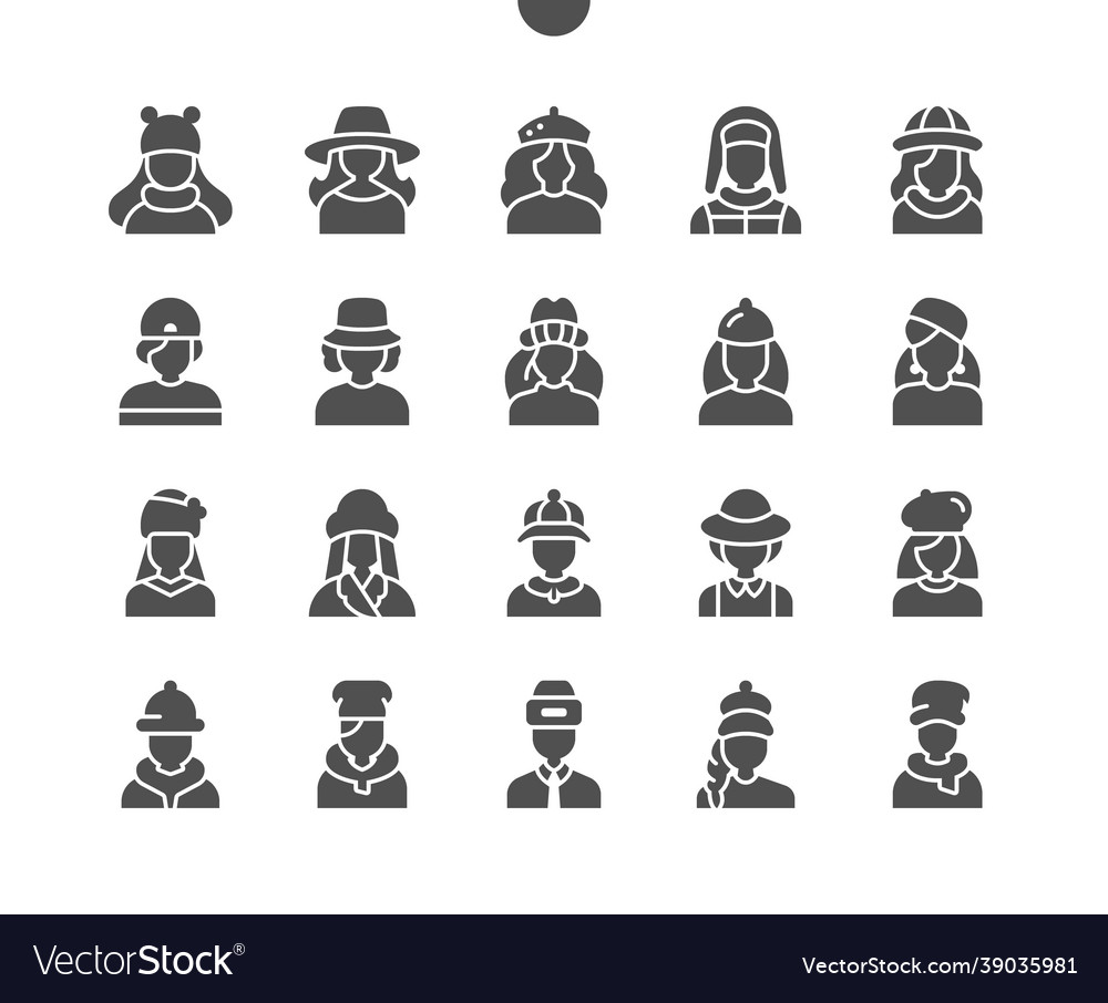 Avatar Icon Of Girl In A Baseball Cap Stock Vector, Royalty-Free