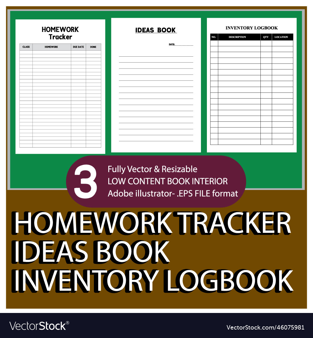 homework tracker ideas