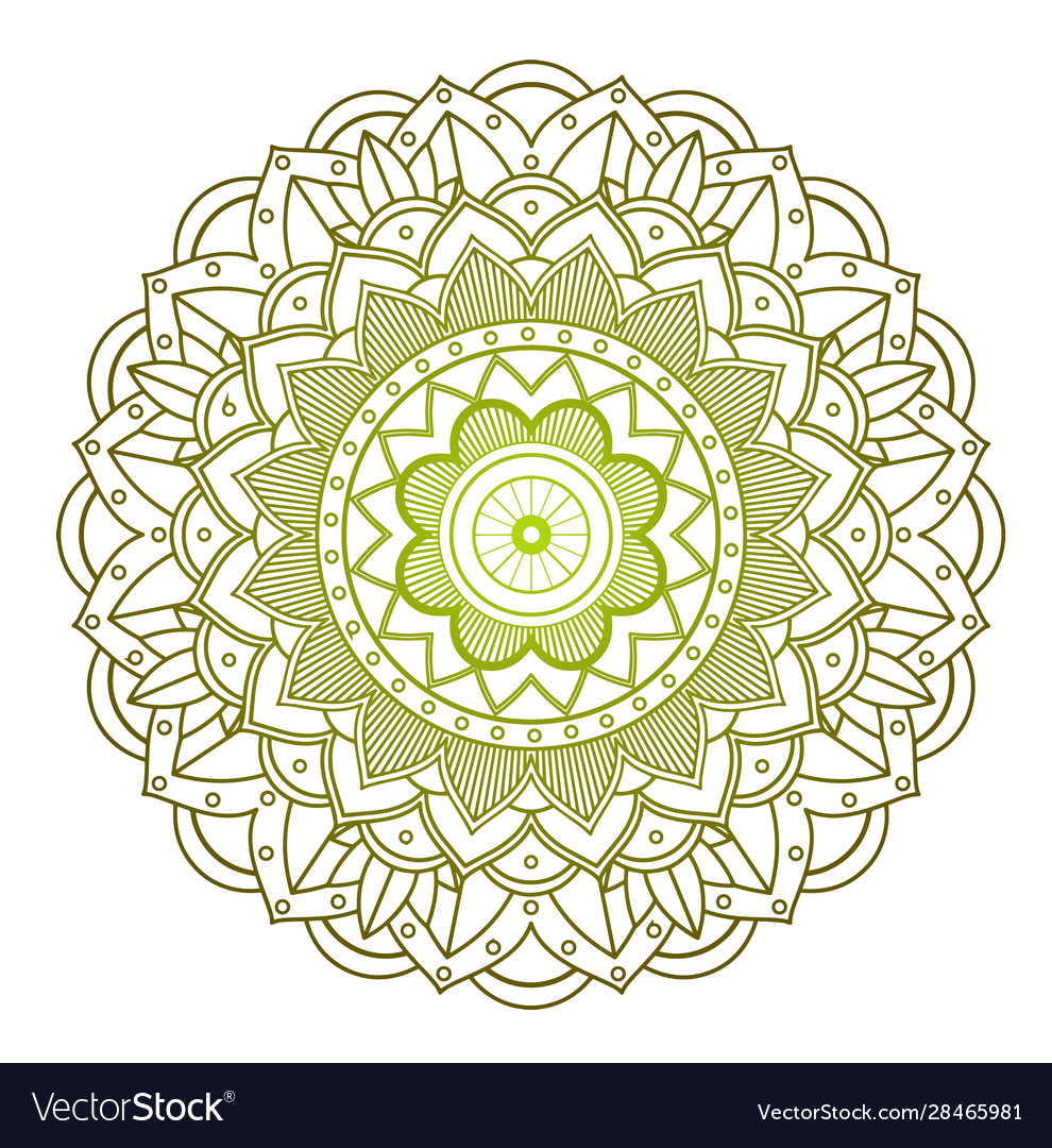Mandala patterns on isolated background