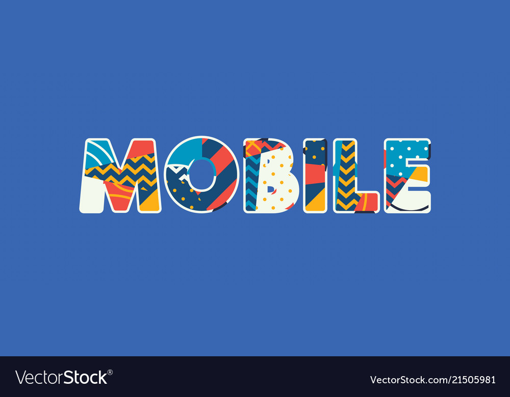 Mobile concept word art