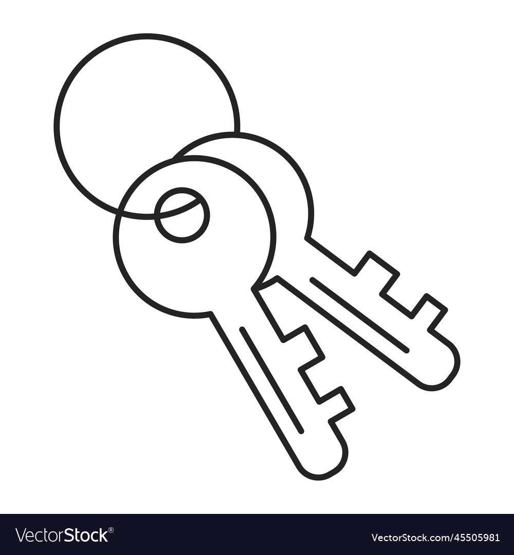 Simple Two Keys Icon