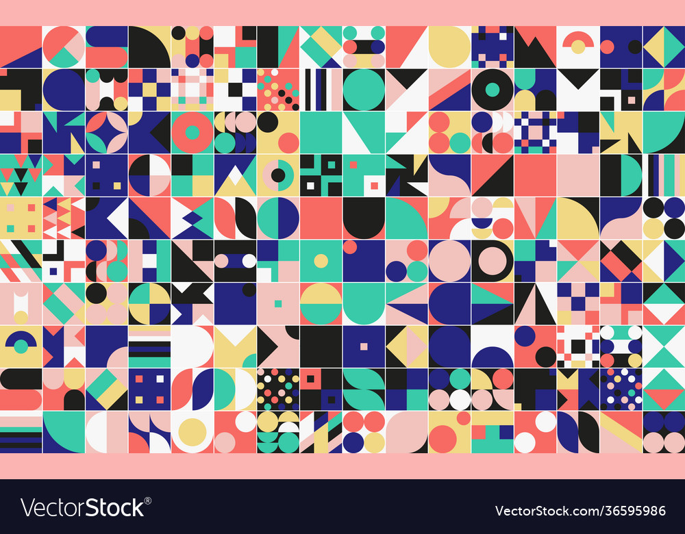 Abstract geometry pattern artwork vector image Abstract geometry pattern artwork
