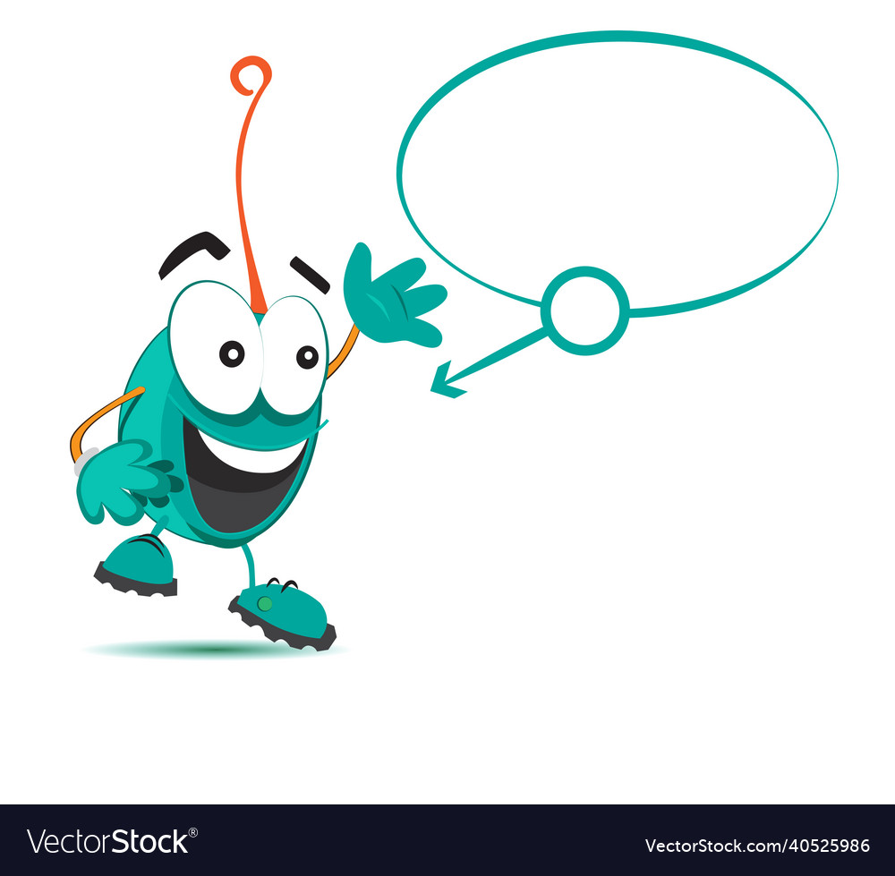 Character design with speech bubble Vector Image Character design with speech bubble