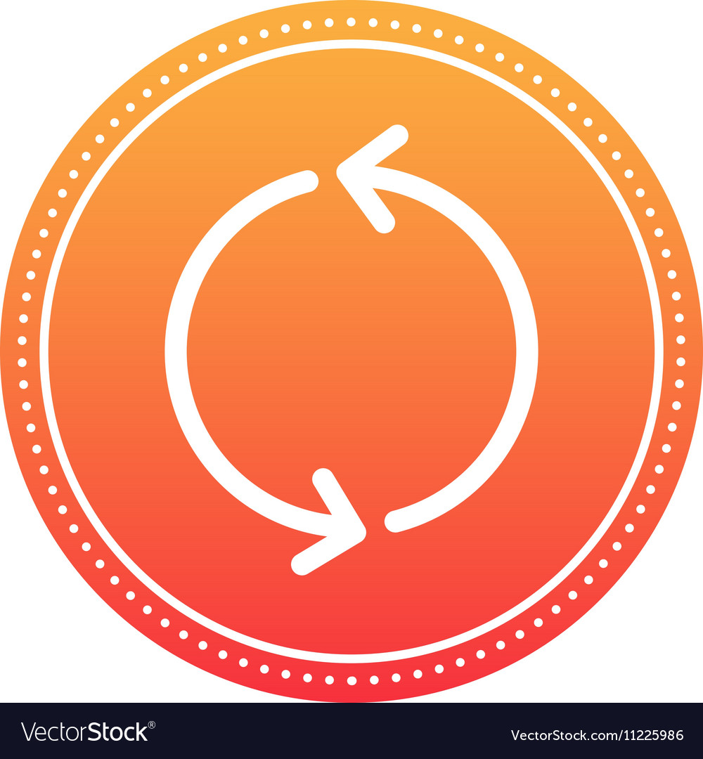 Circle button isolated