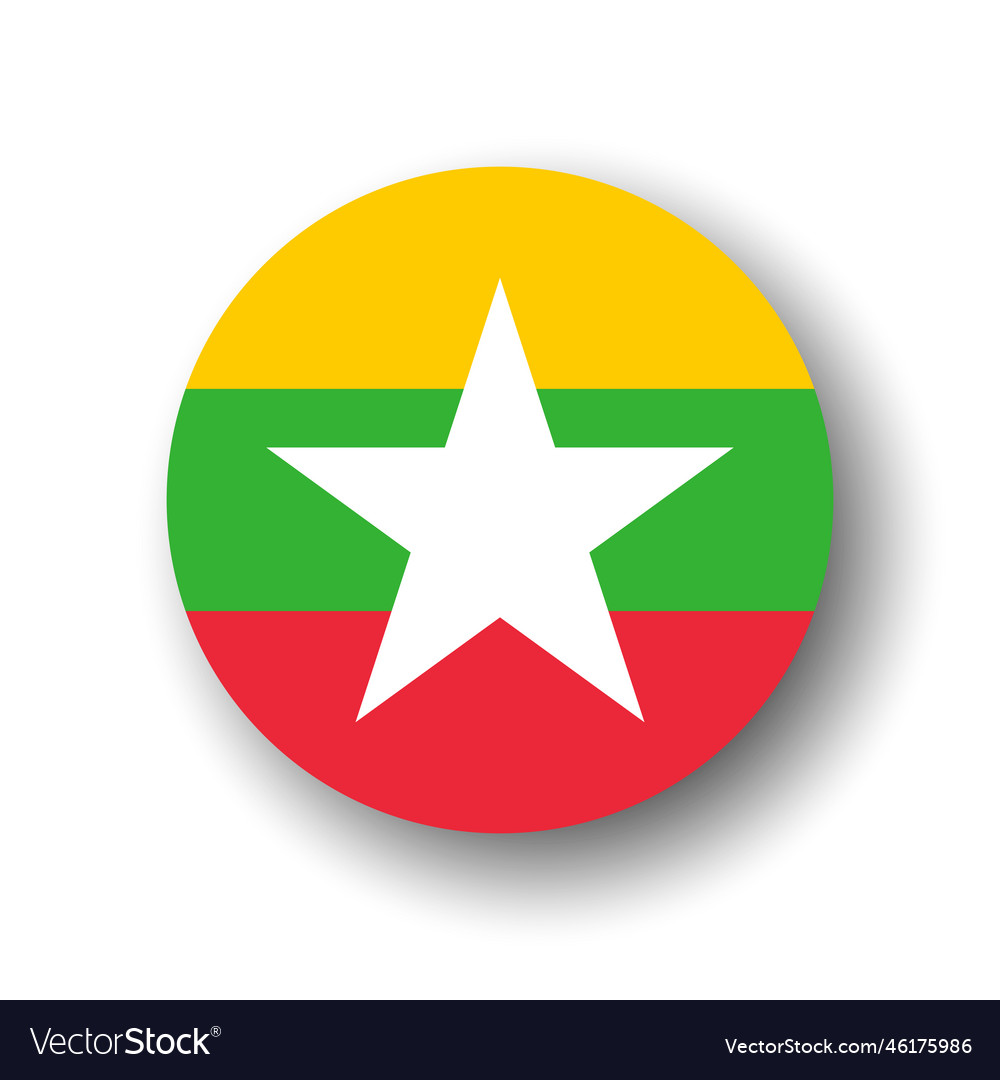 Circle flag of myanmar