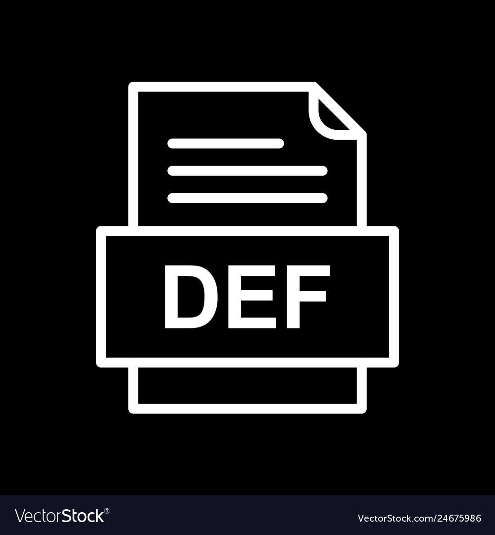 Def file document icon