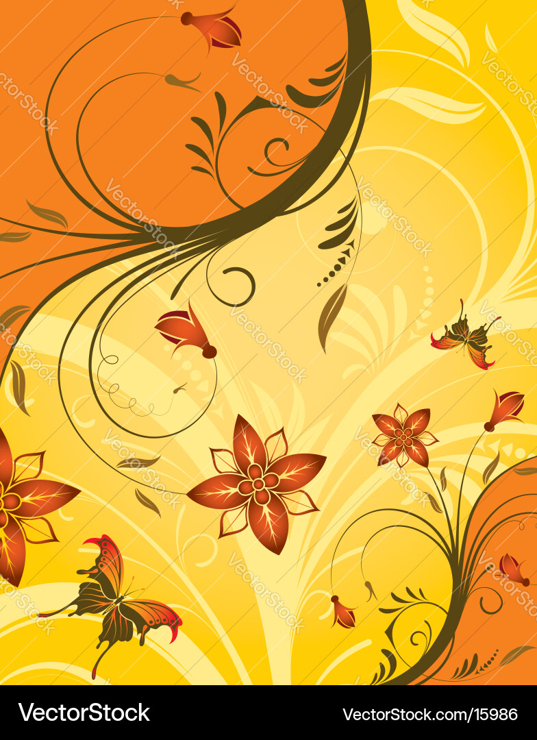Floral background Royalty Free Vector Image - VectorStock