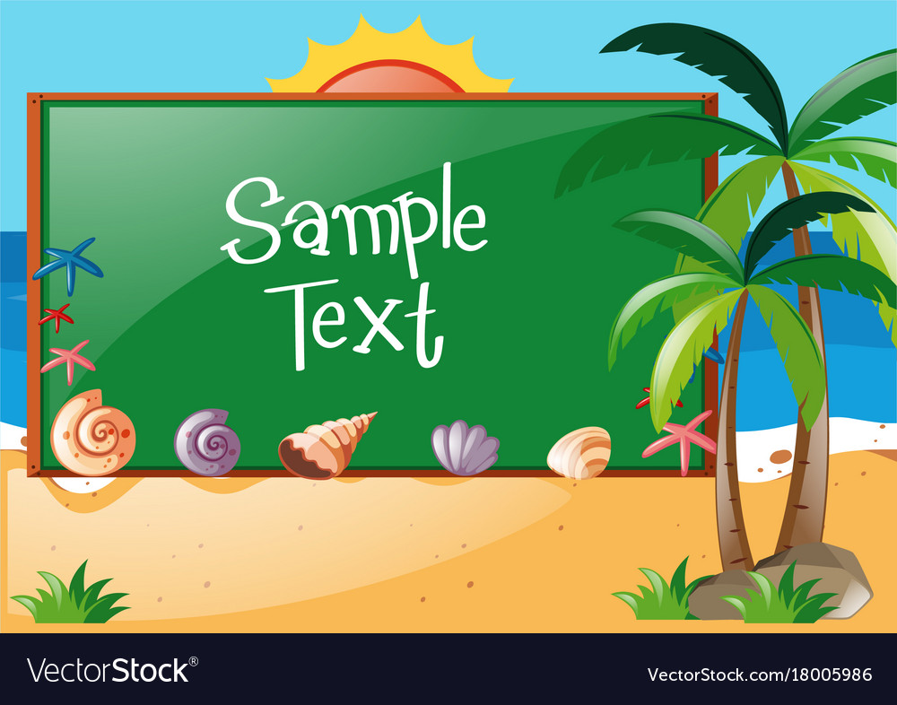 Frame design with ocean background