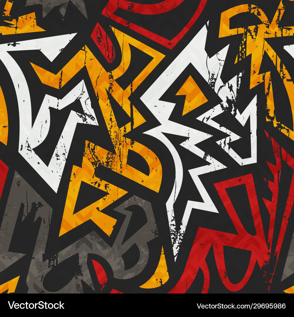 Grunge ancient seamless pattern with effect Vector Image