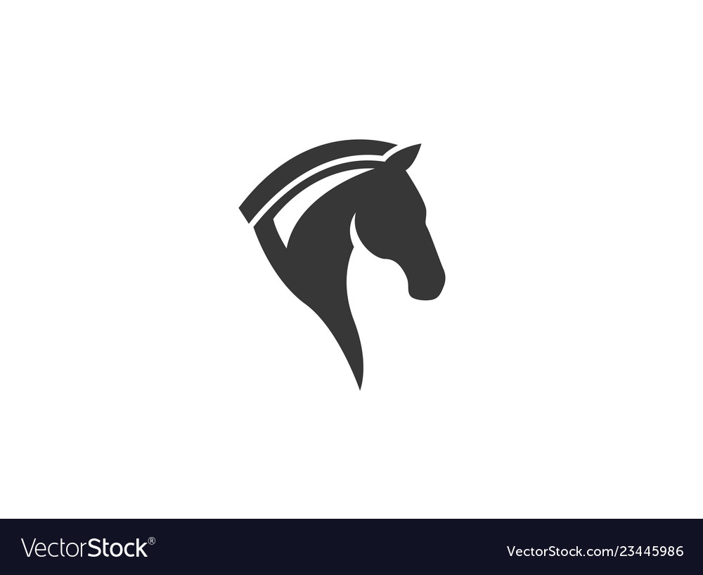 Horse Head Chess Symbol For Logo Design Royalty Free Vector