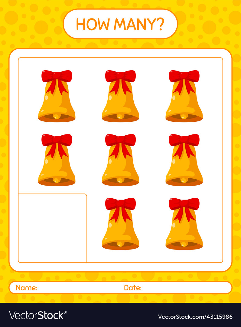 How many counting game with bell worksheet