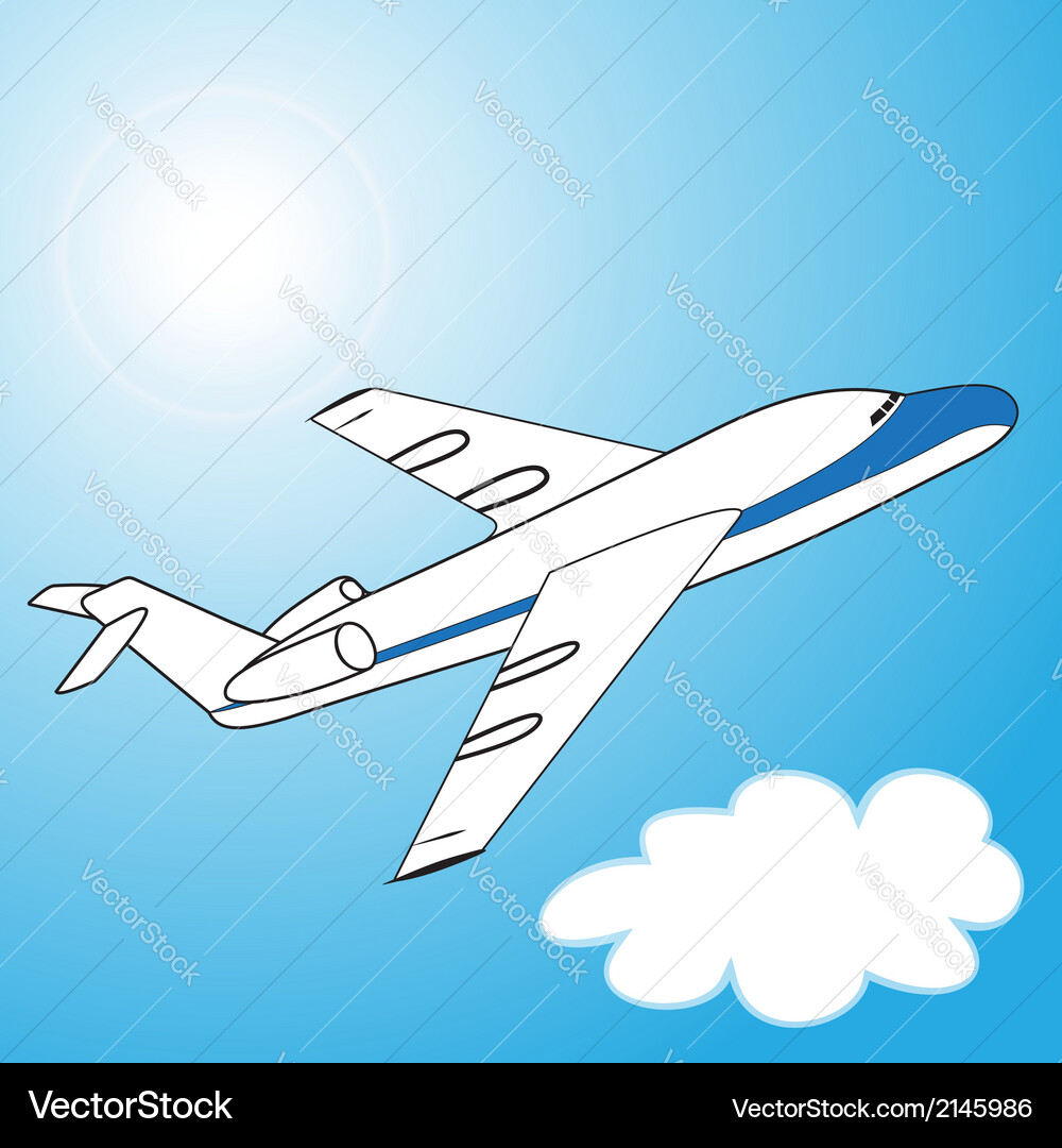 Plane Royalty Free Vector Image - VectorStock