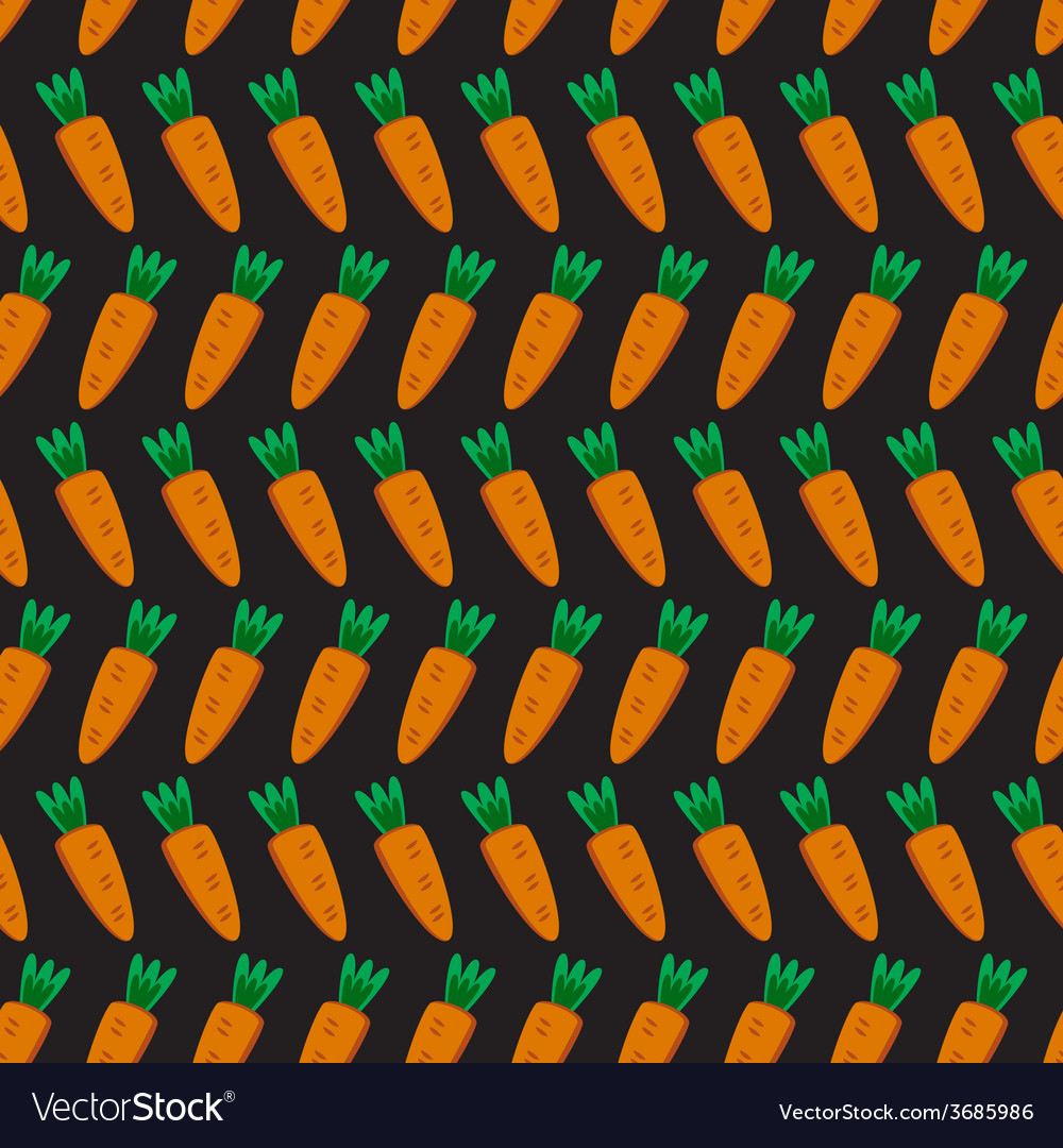 Seamless pattern with carrots