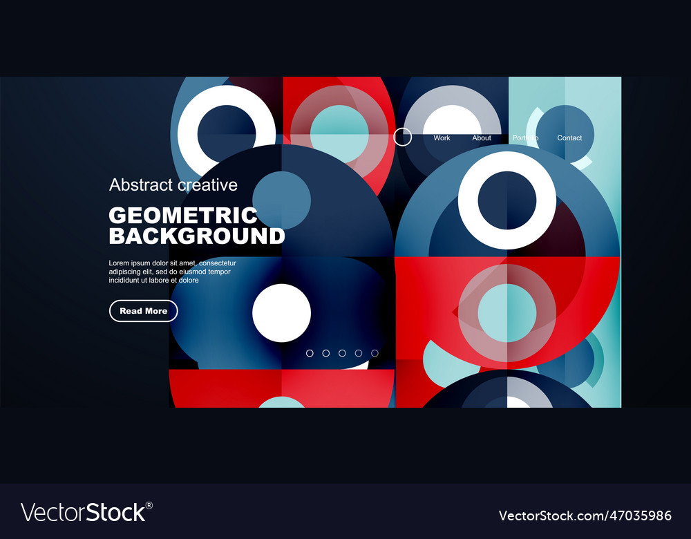 Simple circles and round elements pattern vector image Simple circles and round elements pattern