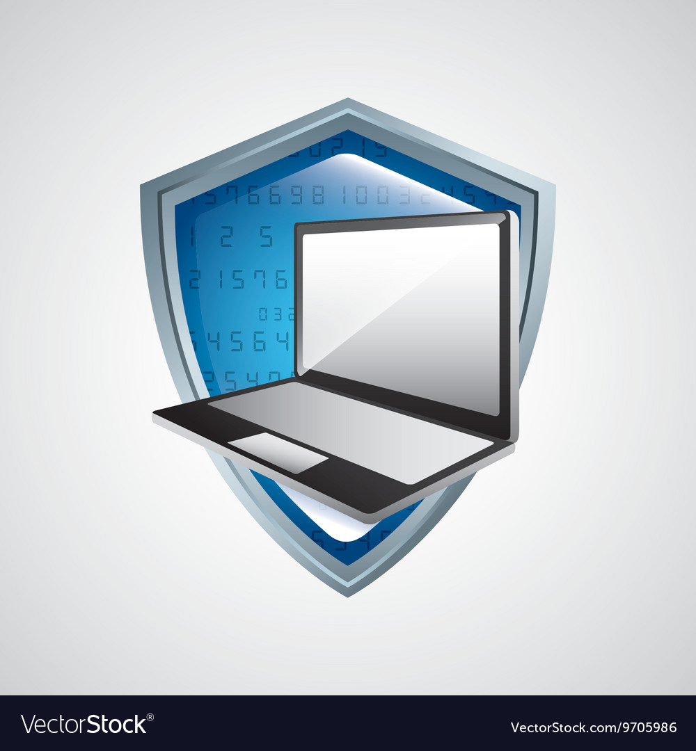 Web hosting and laptop icon technology design