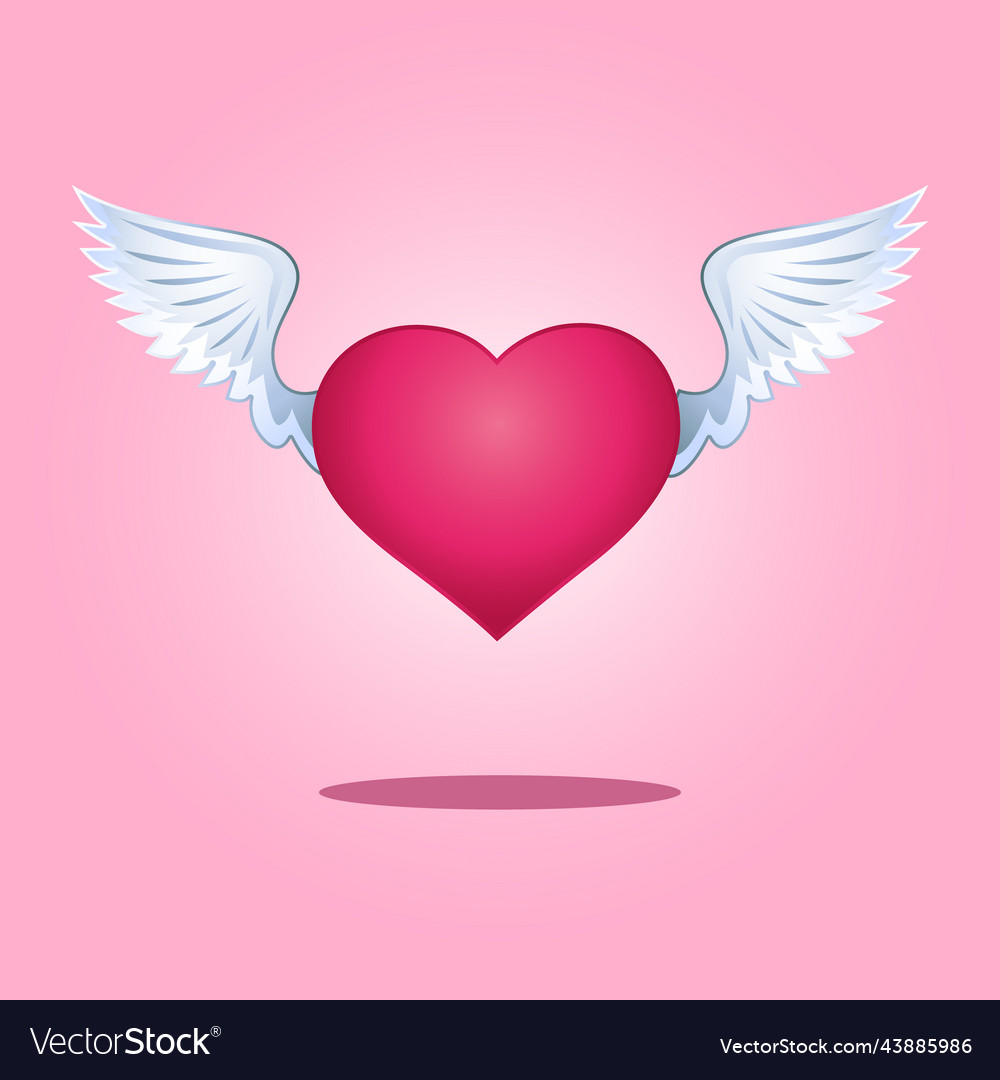 Winged love Royalty Free Vector Image - VectorStock