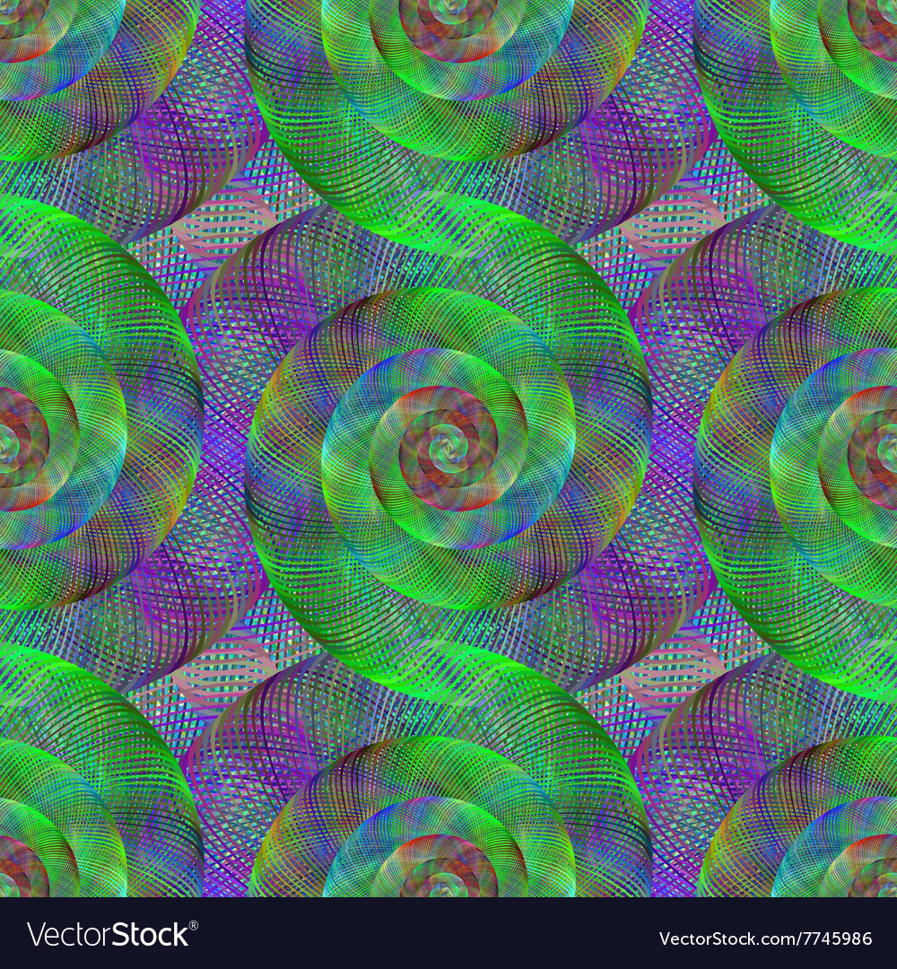 Wired fractal spiral pattern