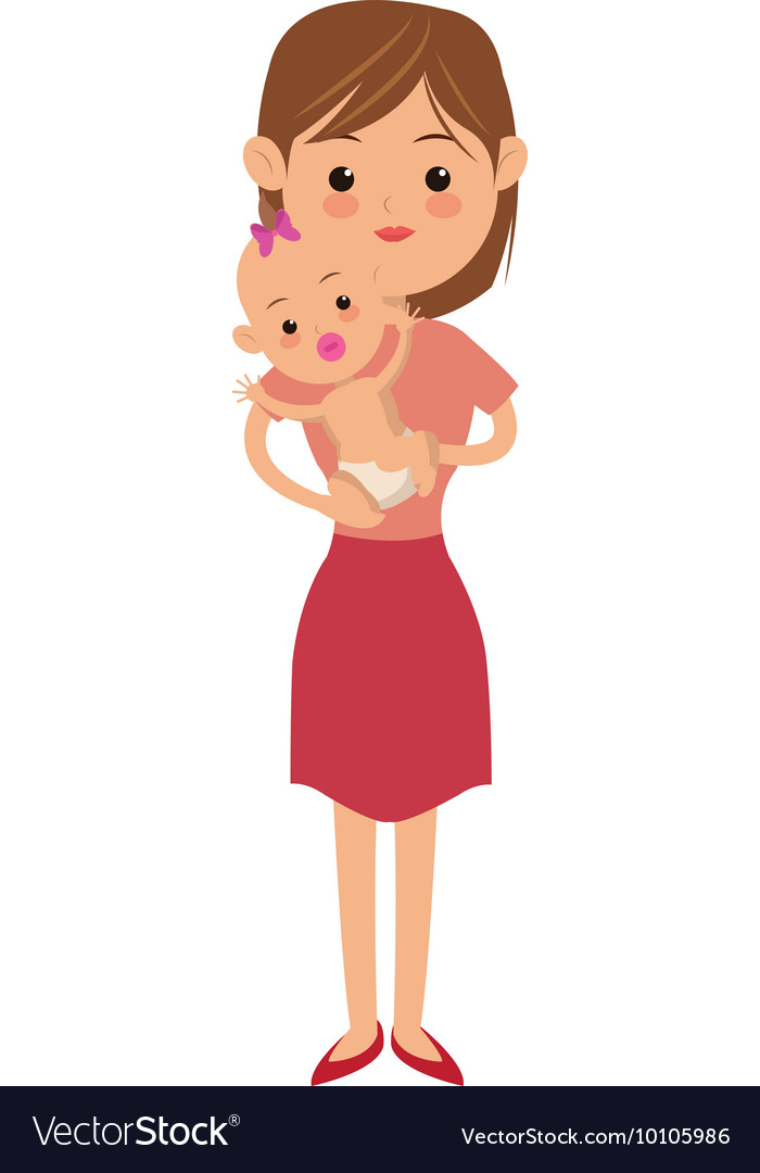 woman carrying baby