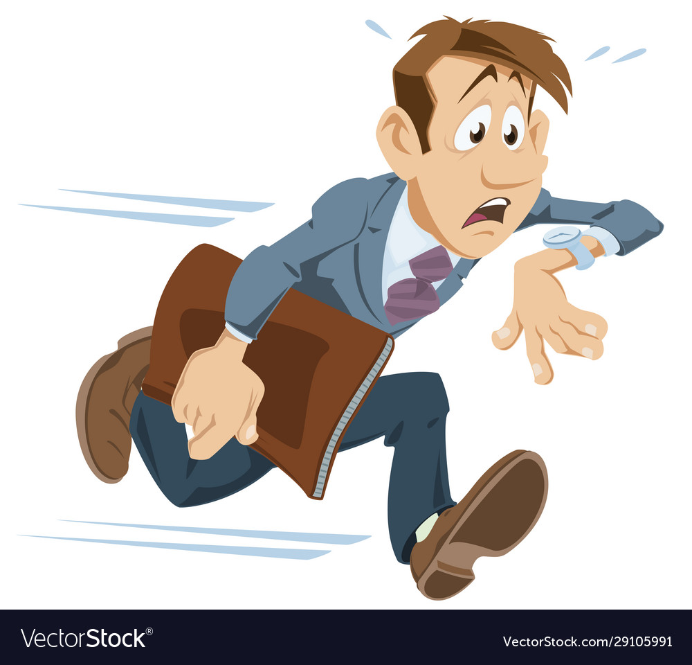 Late For Work Clipart