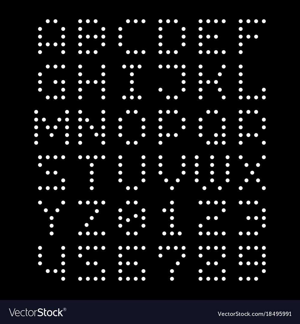 cool dots font