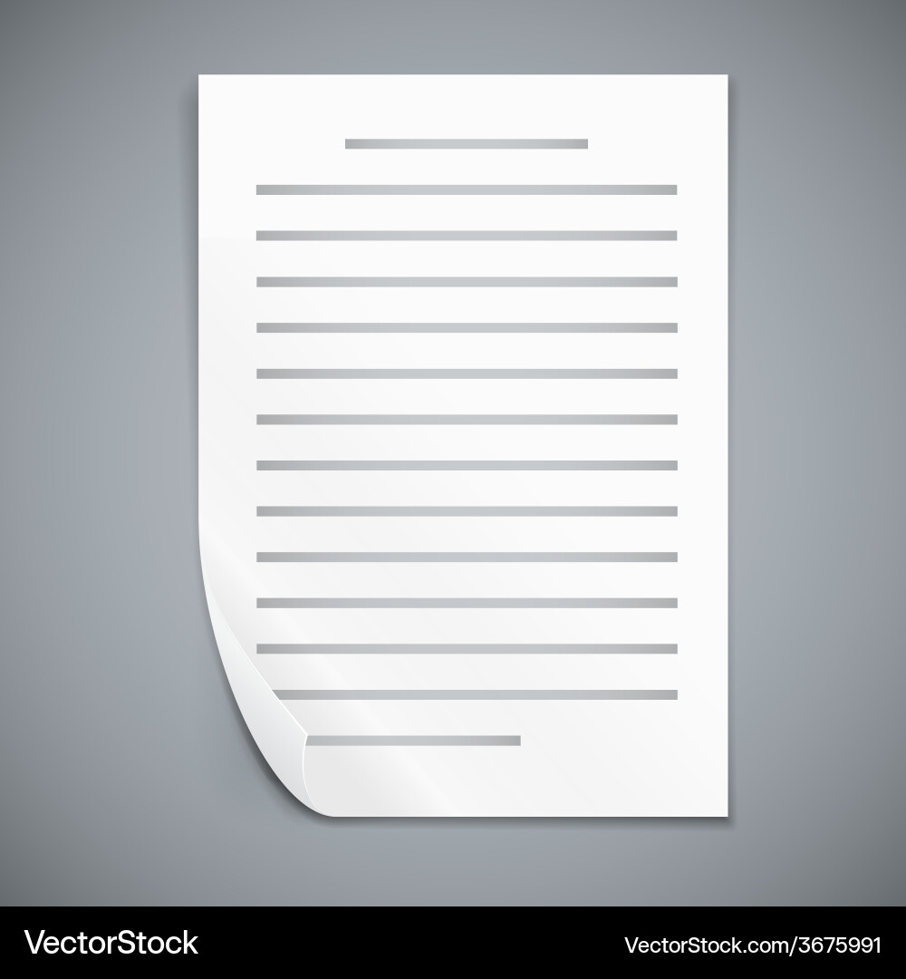 Empty paper three sheets Royalty Free Vector Image