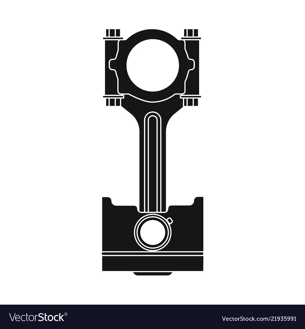 Isolated object of auto and part icon set