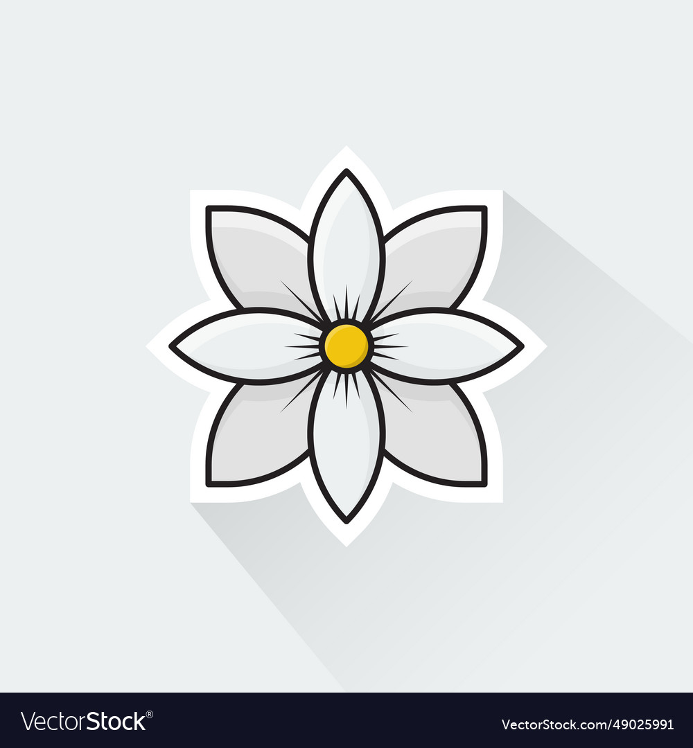 Jasmine flower Royalty Free Vector Image - VectorStock