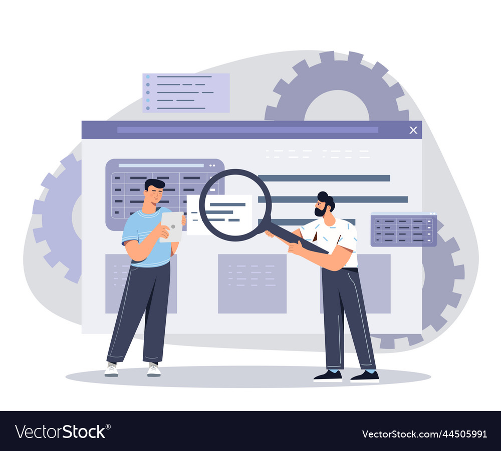 Software development concept vector image Software development concept