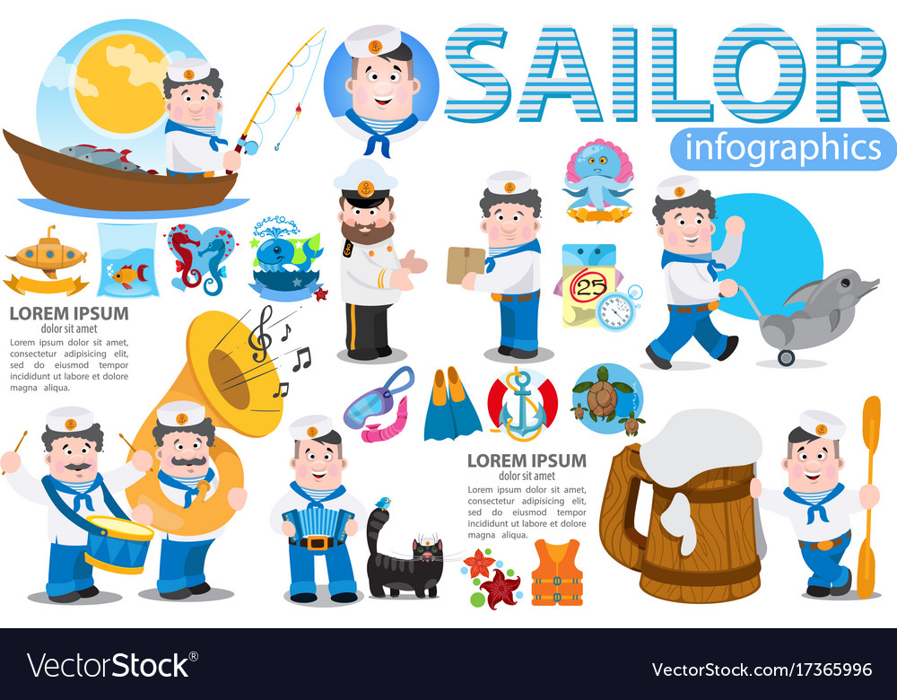 A set of and elements for creating infographics