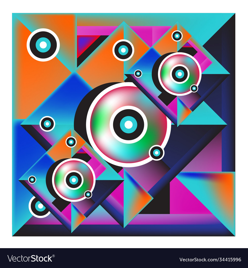 Abstract modern triangles background pattern vector image Abstract modern triangles background pattern