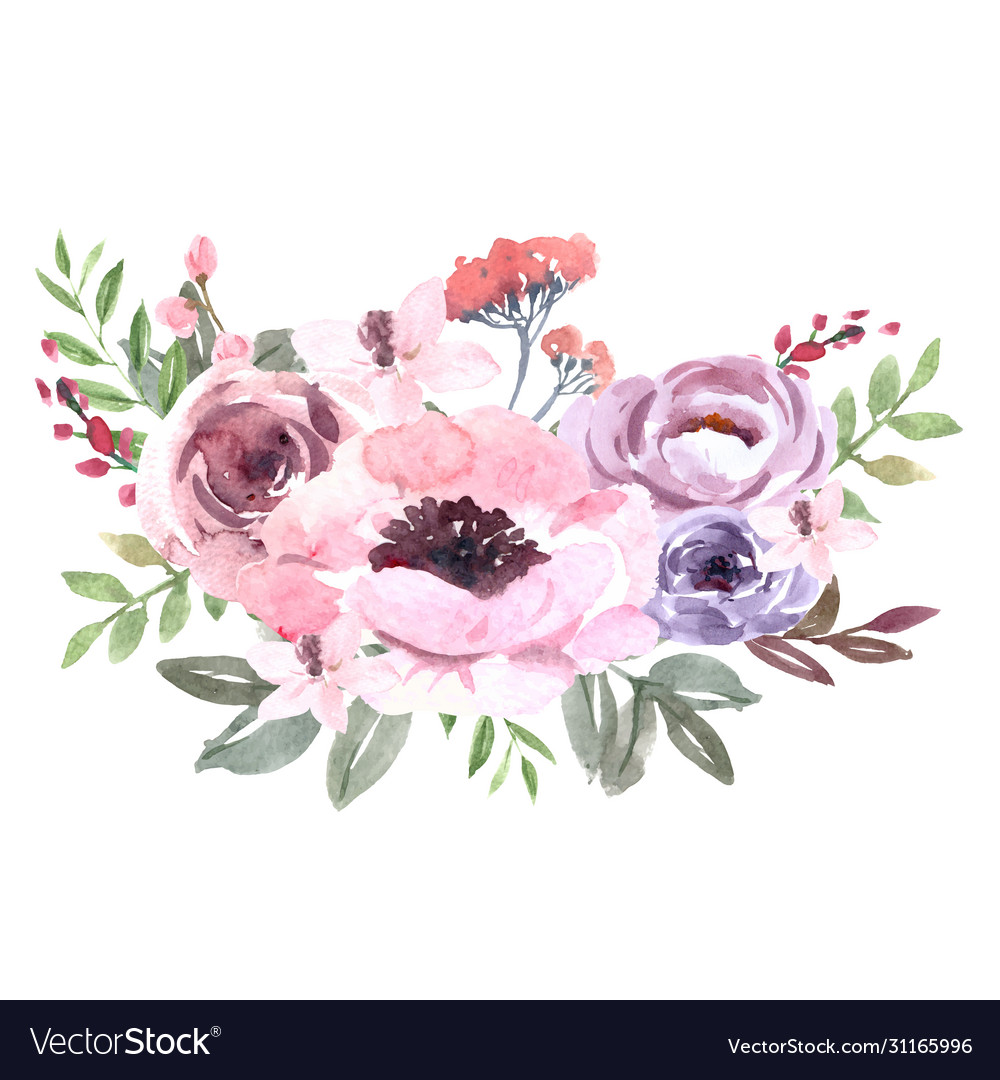 Bouquet icon for unique cover decoration exotic