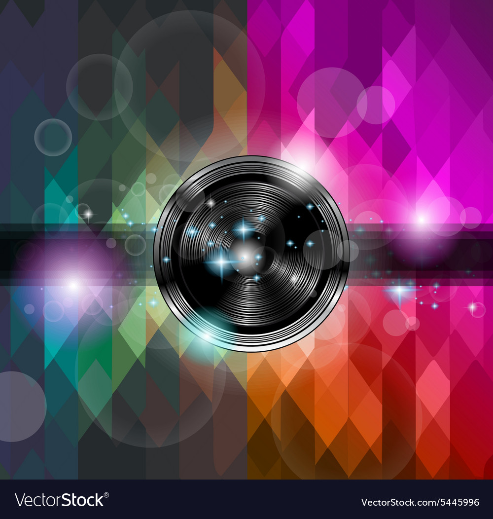 disco-club-flyer-template-abstract-background-vector-image