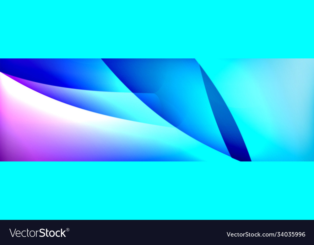 Fluid gradient neon color waves abstract