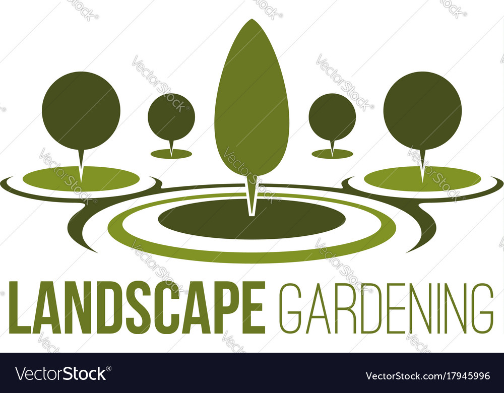 Gardening tree horticulture forest icon Royalty Free Vector