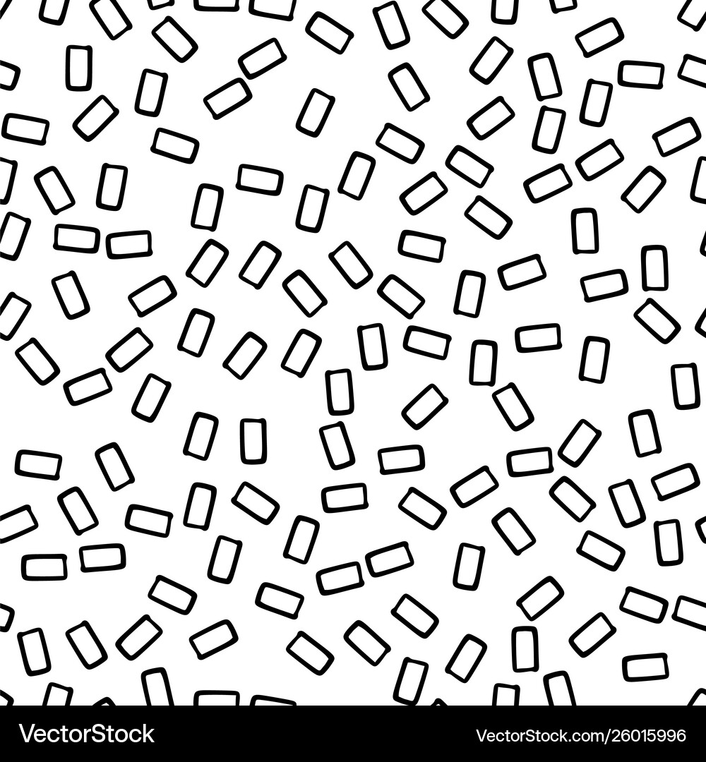 Geometric seamless hand drawn pattern Royalty Free Vector