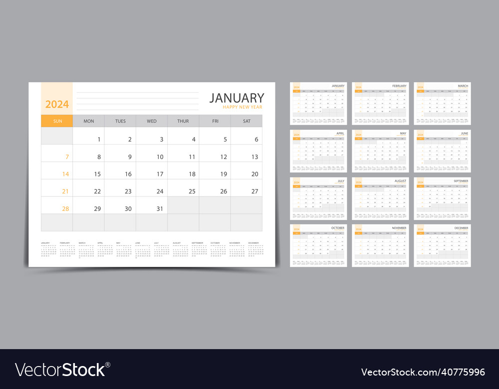 Minimalist 2024 Calendar Set