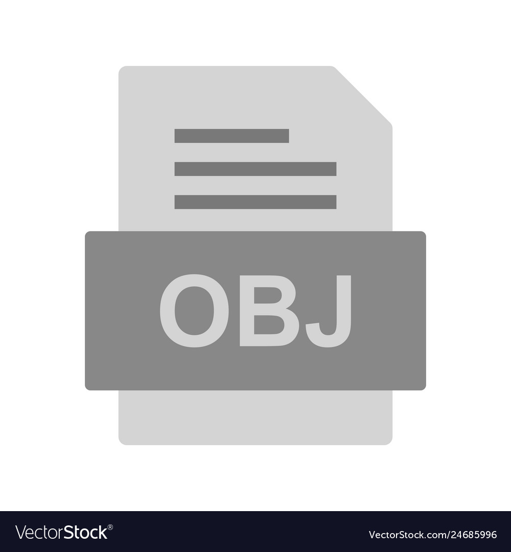 Obj file document icon