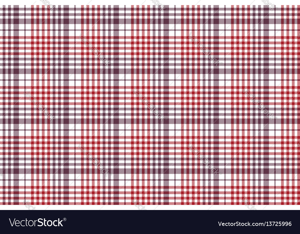 Seamless check fabric texture tablecloth pattern Vector Image Seamless check fabric texture tablecloth pattern