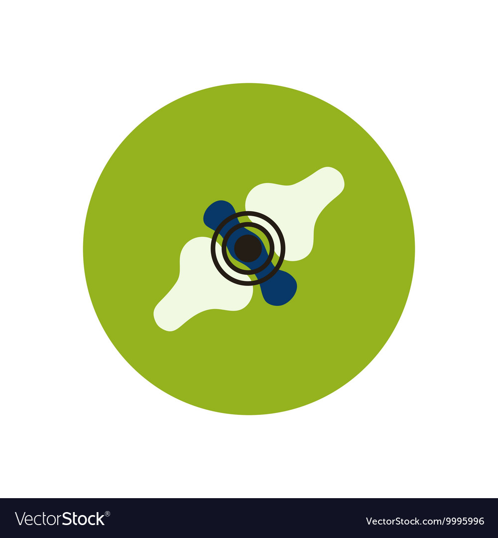 Stylish icon in color circle problems joints