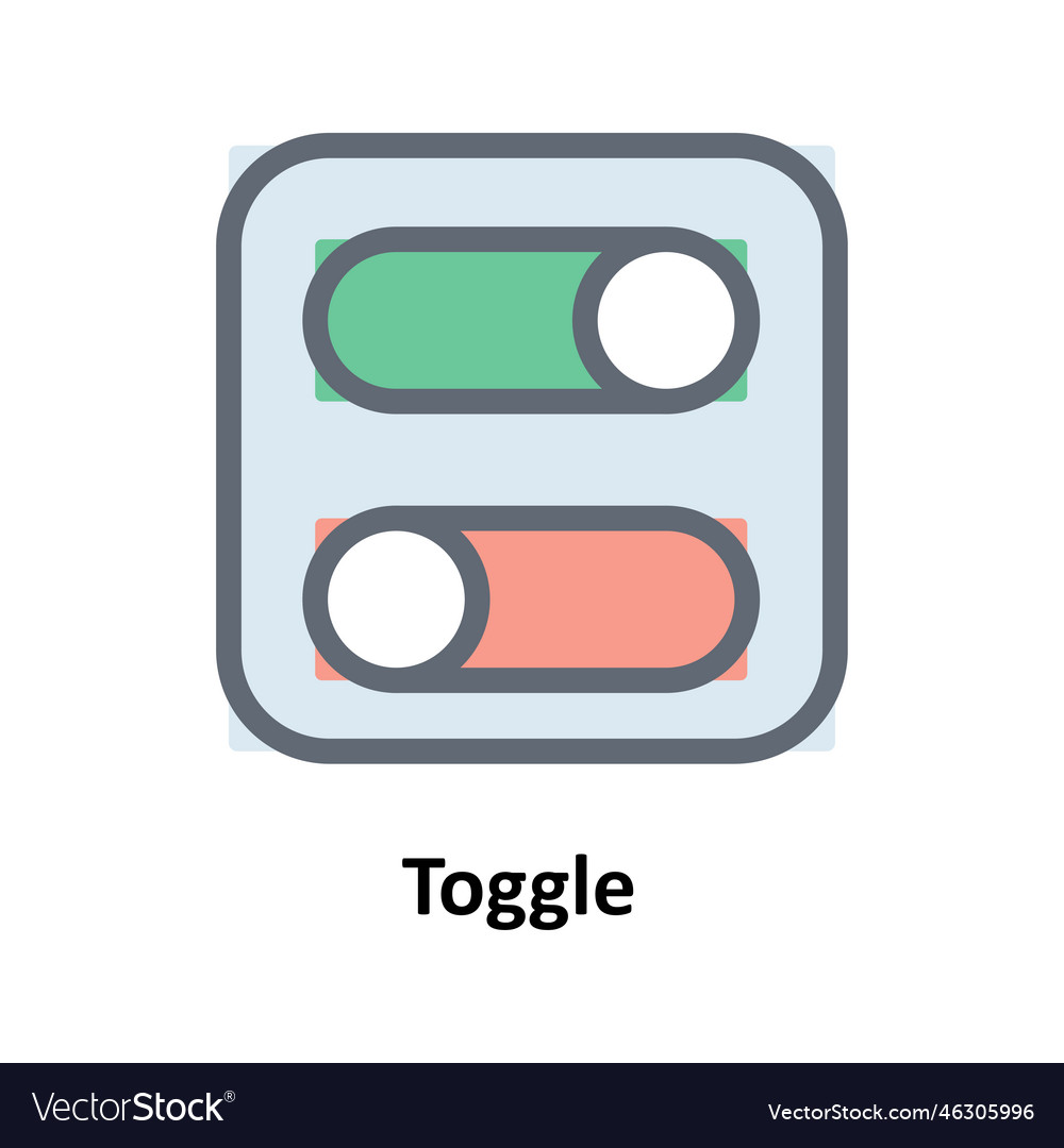 Toggle fill outline icons simple stoc