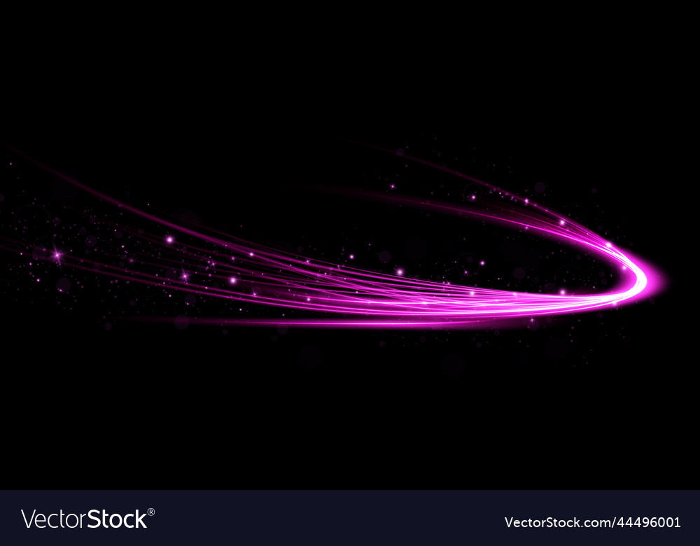 Abstract light lines of movement and speed