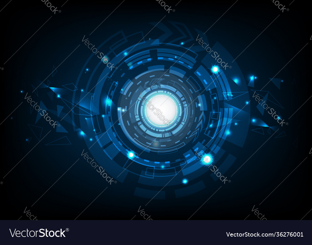 Abstract technology with lightning sparkle
