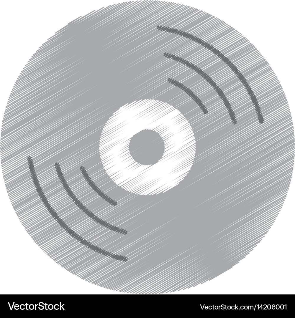Compact disk isolated icon Royalty Free Vector Image