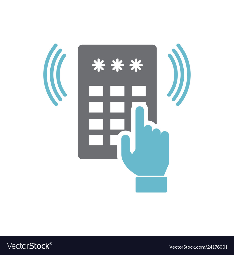 Data security icon on background for graphic