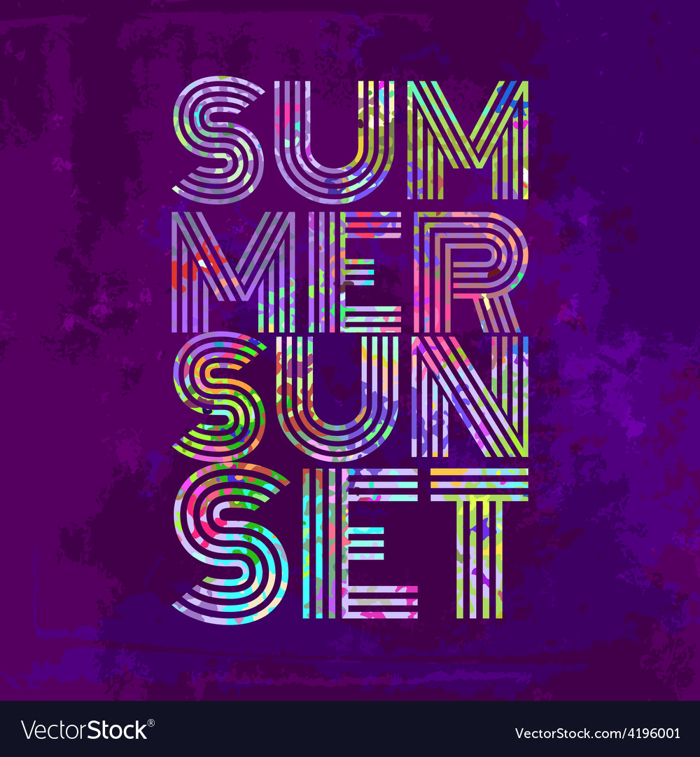 Endless Summer - Artwork for wear in custom colors