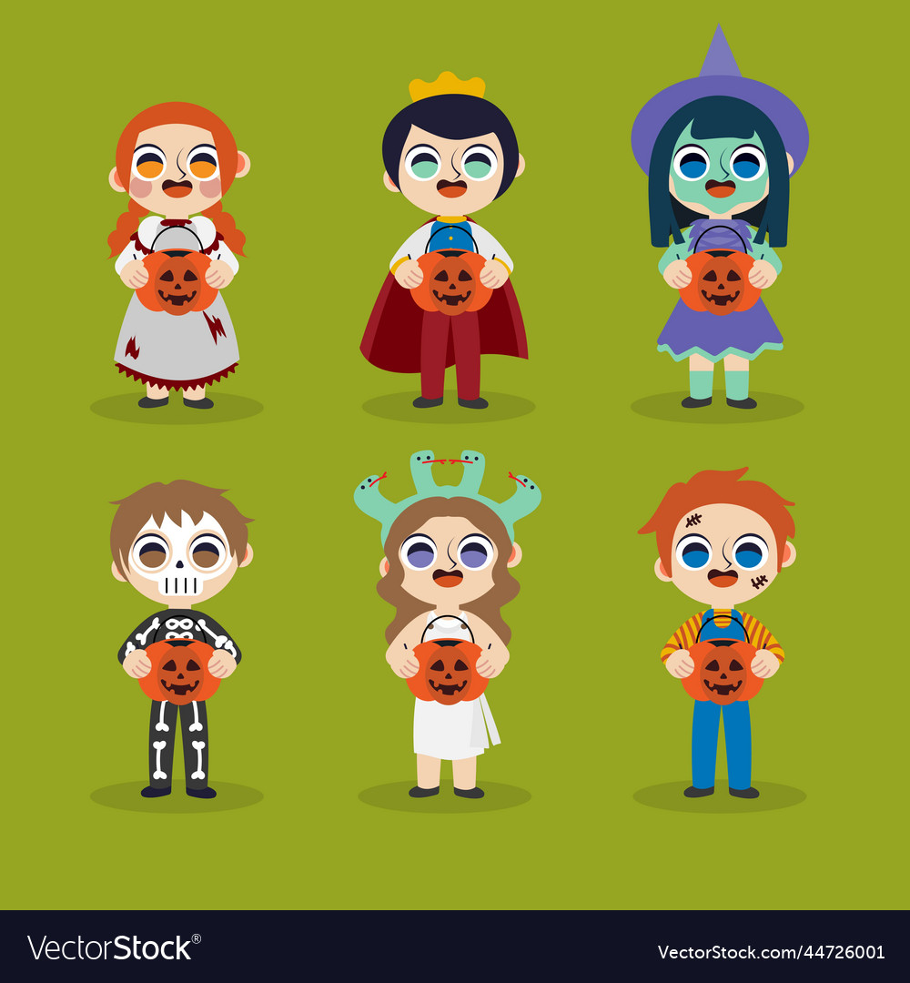 Hand drawn halloween collection design Royalty Free Vector