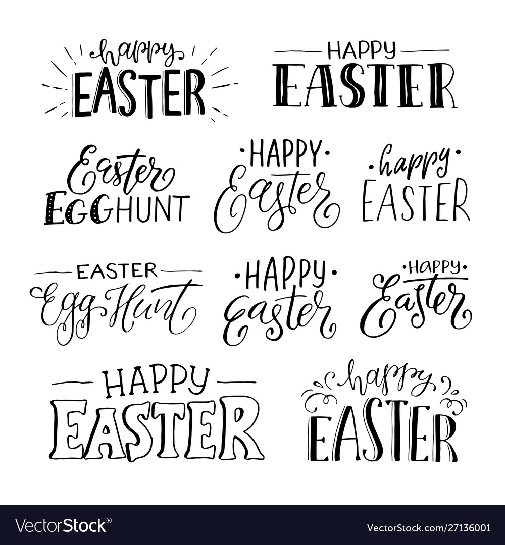 Happy Easter Typography