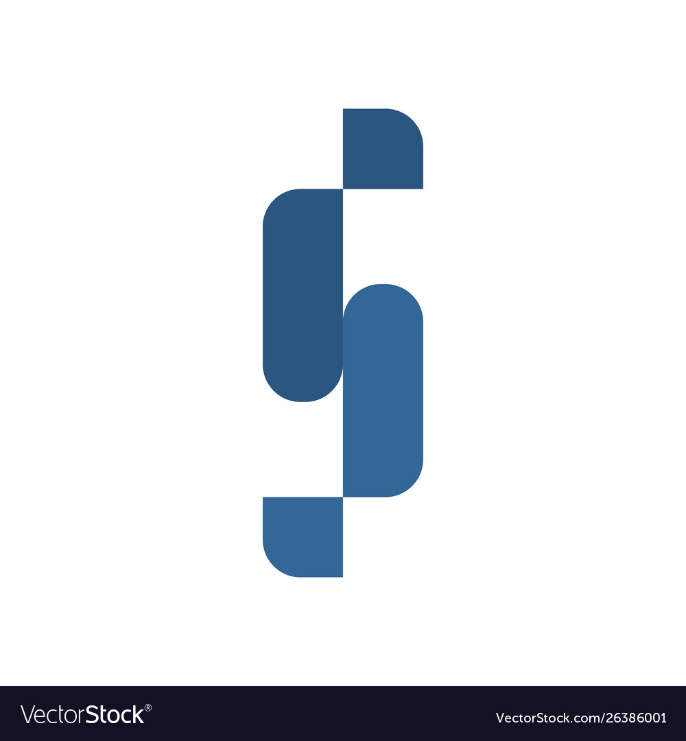 Initial logo template Royalty Free Vector Image